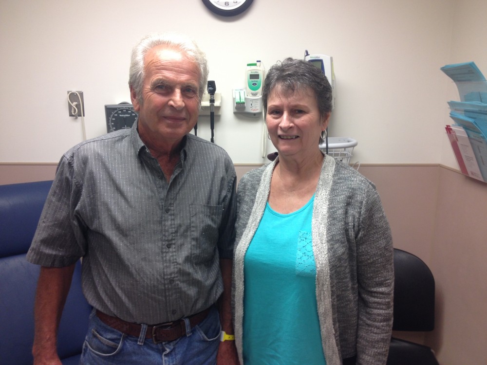 Harry Farnack and his wife Sandra