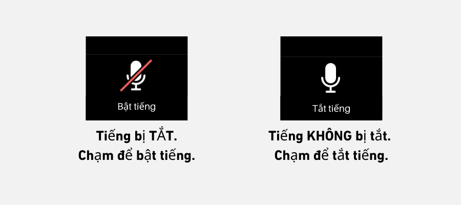 Tiếng bị TẮT. Chạm để bật tiếng.
