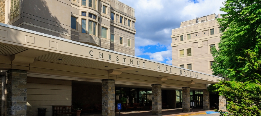 Exterior view of Chestnut Hill Hospital