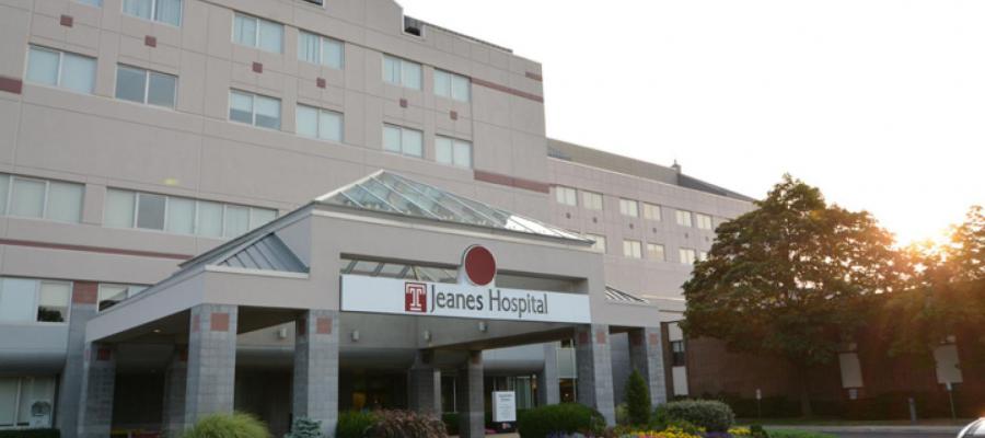 Exterior shot of Jeanes Hospital