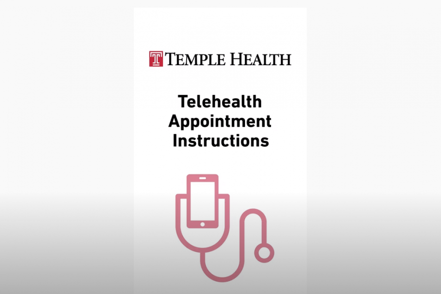Telehealth appointments instructions video cover for mobile