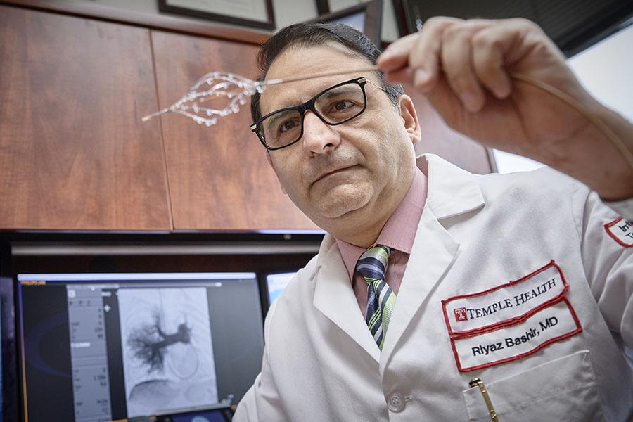 Dr. Bashir with Bashir Endovascular Catheter