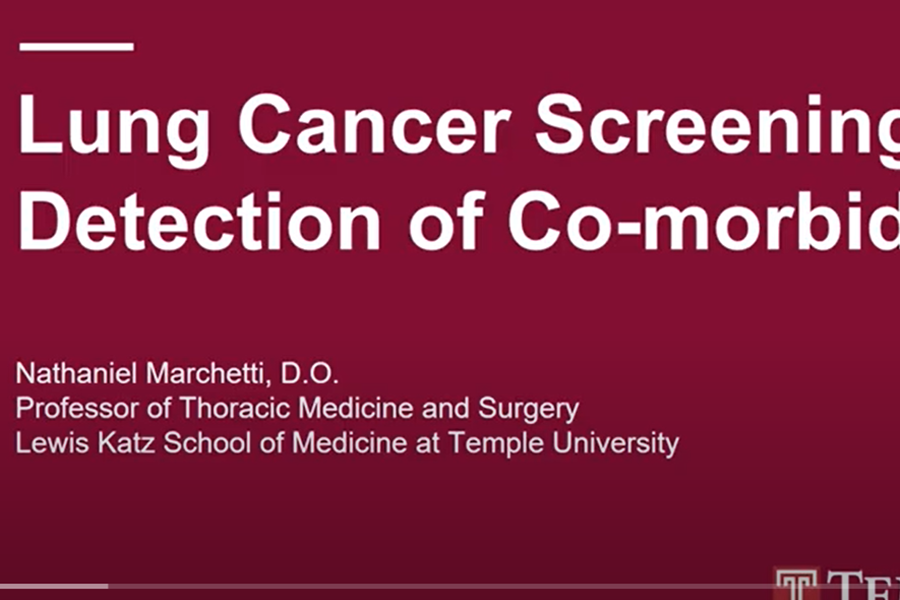 Lung cancer screening slide