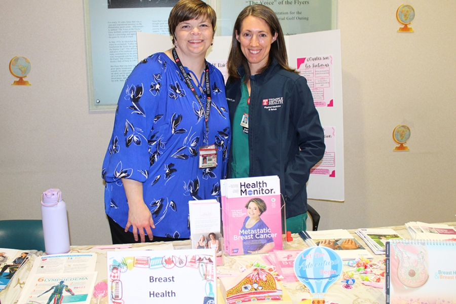 Two women at Survivors' Day.