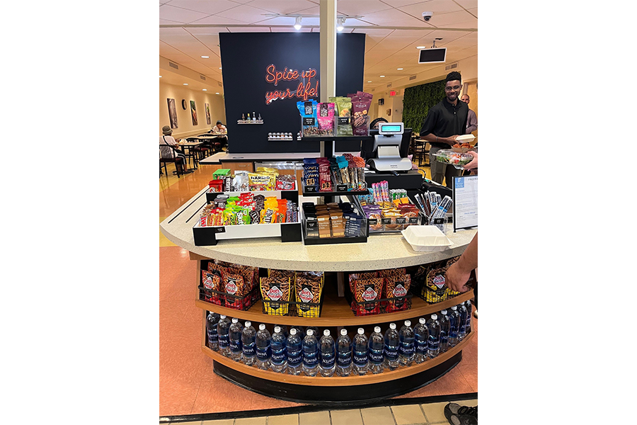 Chestnut Hill Hospital cafeteria checkout counter