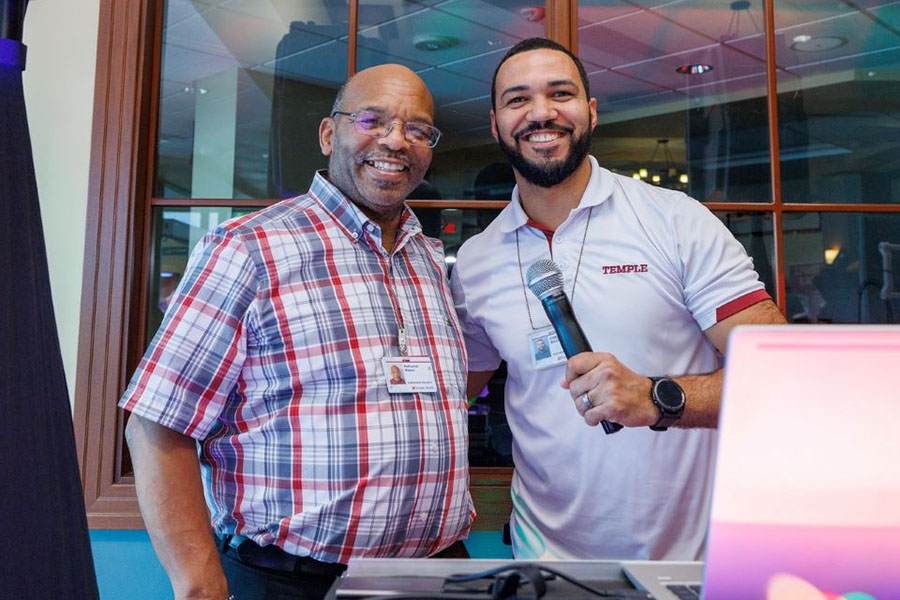 Every block party needs a great emcee—which we were lucky enough to have at all of our campuses!