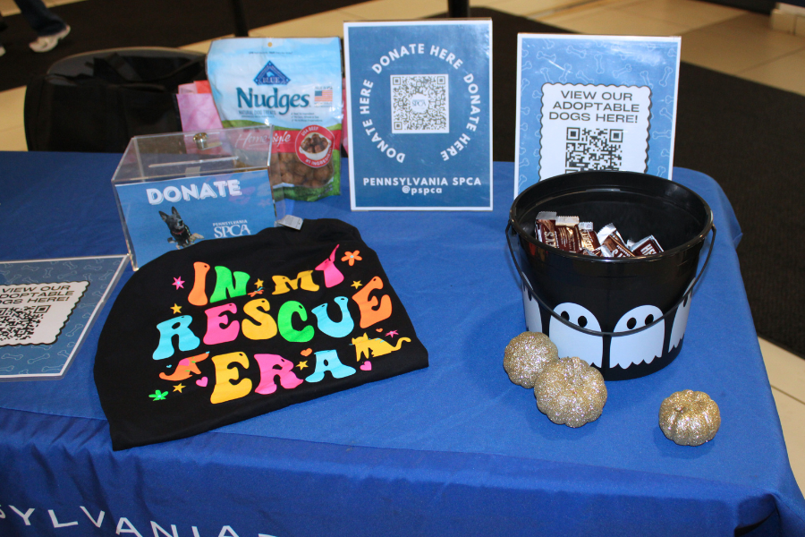 Some of the items available for purchase at the Puppies and Pumpkins event, with all proceeds donated to the Pennsylvania SPCA.