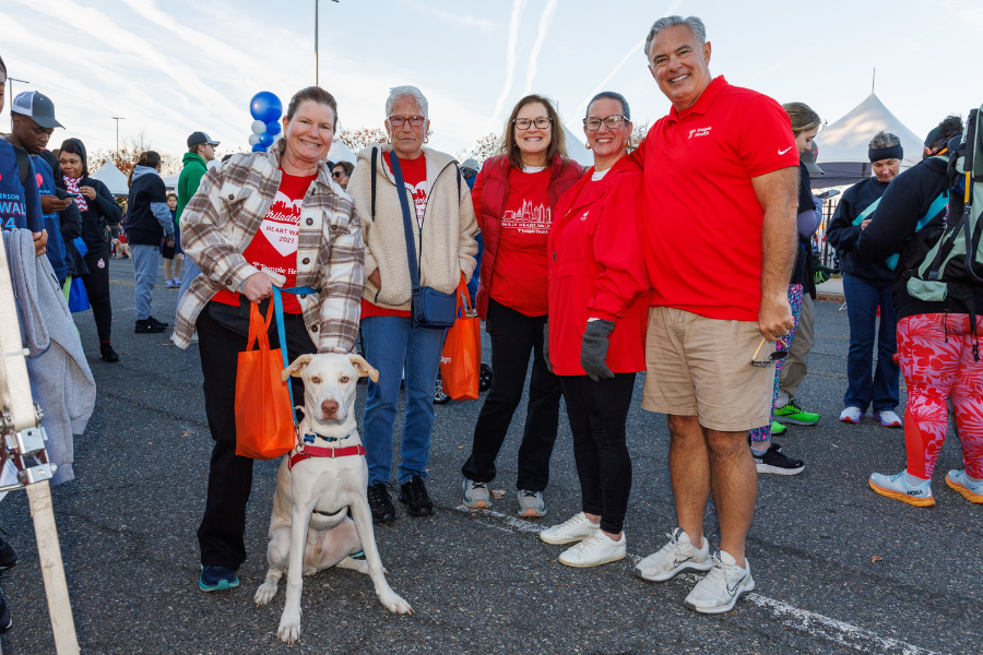 Furry friends were welcome at the Heart Walk, too!