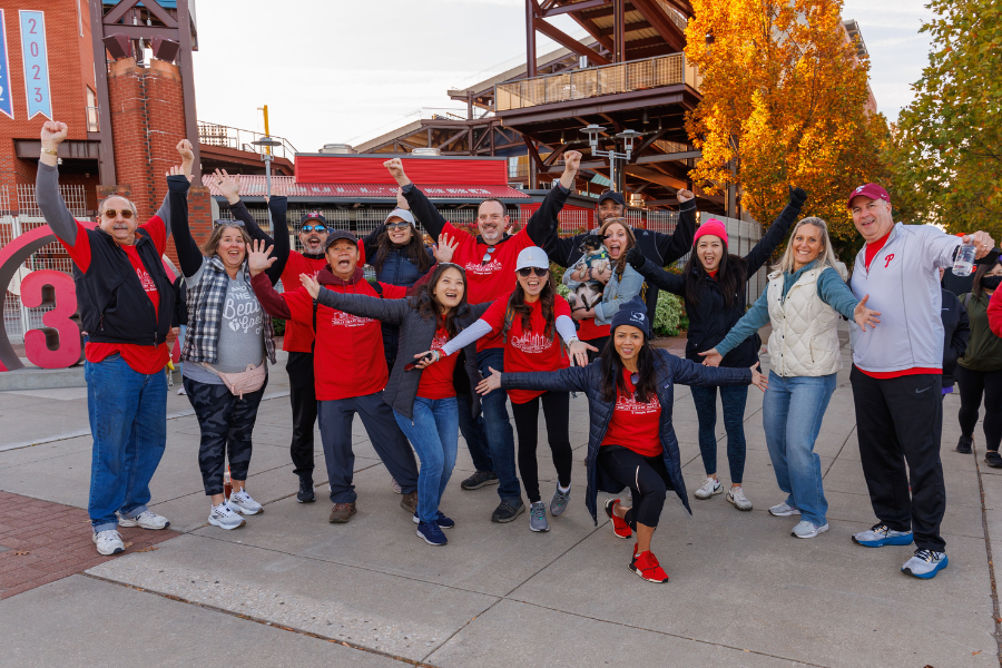 This team shows their Heart Walk spirit!