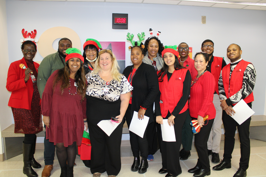 Carolers at TUH-Main Campus ring in the holiday season.