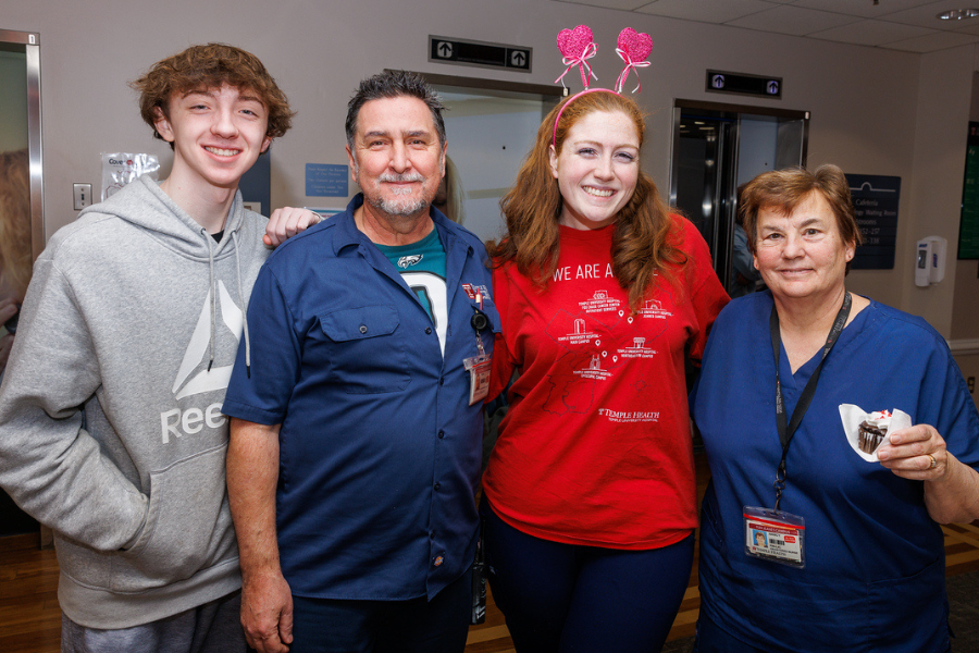 Nothing says ‘Valentine’s Day’ better than this TUH-Jeanes Campus team member’s headband!