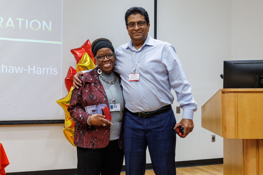Cardiovascular Administrator Michele Brennan (left) celebrates an incredible 50 years with Temple Health.