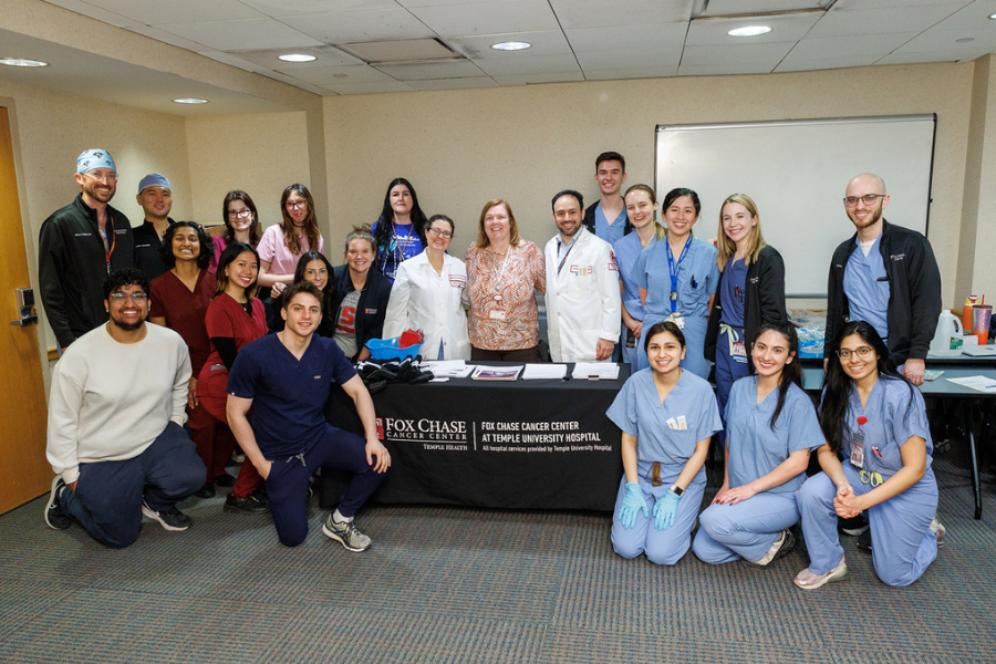Team members gather for a group photo at our recent Head and Neck Cancer screening.