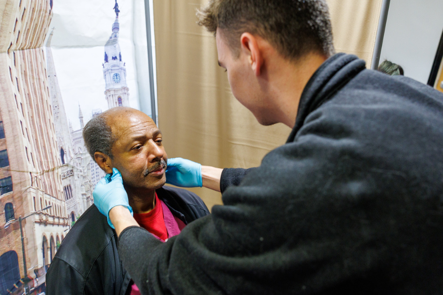 Temple Health residents performed head and neck cancer screenings on patients, employees, and community members.