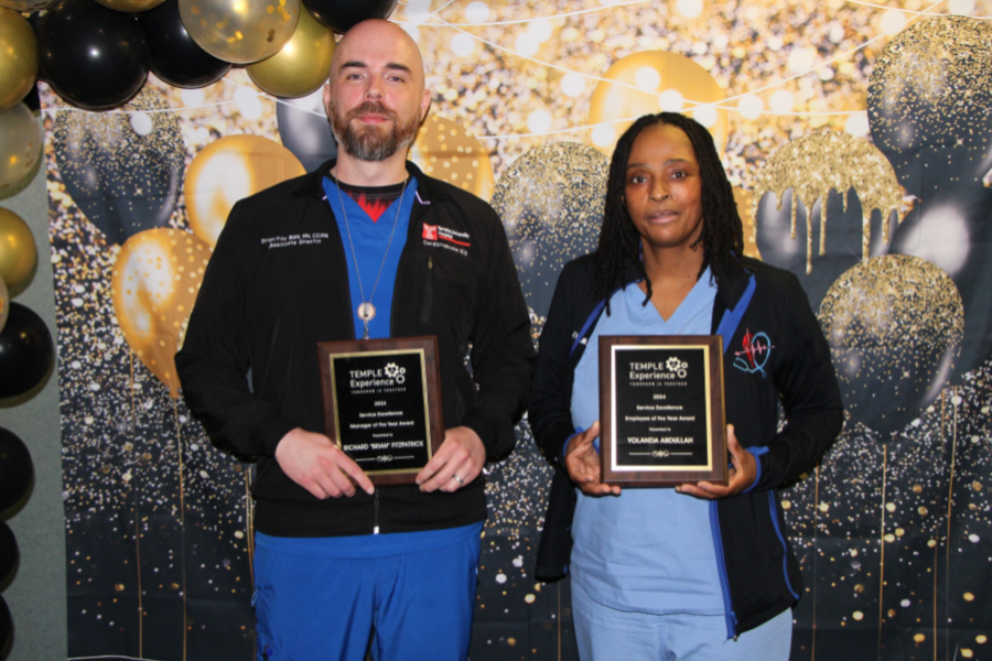 Yolanda Abdullah and Brian Fitzpatrick Earn TUH-Main Campus’ Employee ...