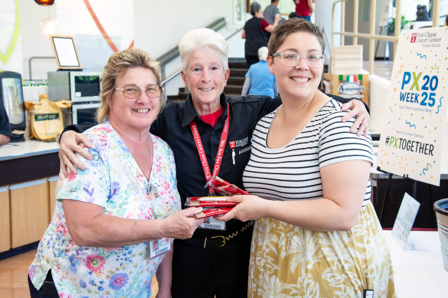 Our Fox Chase Cancer Center teams celebrated Patient Experience Week with treats popcorn and soft pretzels!