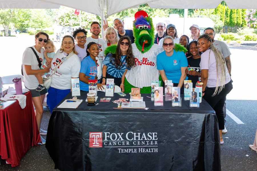 Community members, employees, and the Phanatic himself had a great time at the Back to School Health & Resource Block Party!