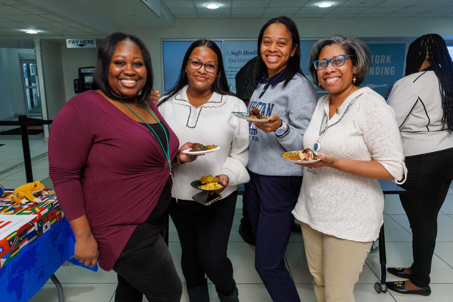 Temple Health employees enjoying the International Day Fair!