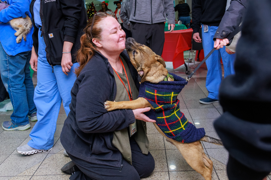 TUH-Main Campus employees loved meeting new furry friends!