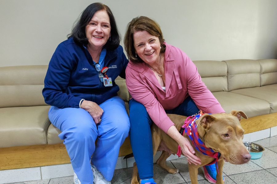 TUH-Main Campus employees loved meeting new furry friends!
