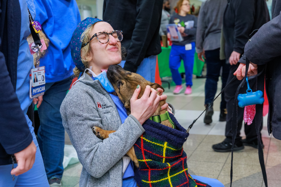 TUH-Main Campus employees loved meeting new furry friends!