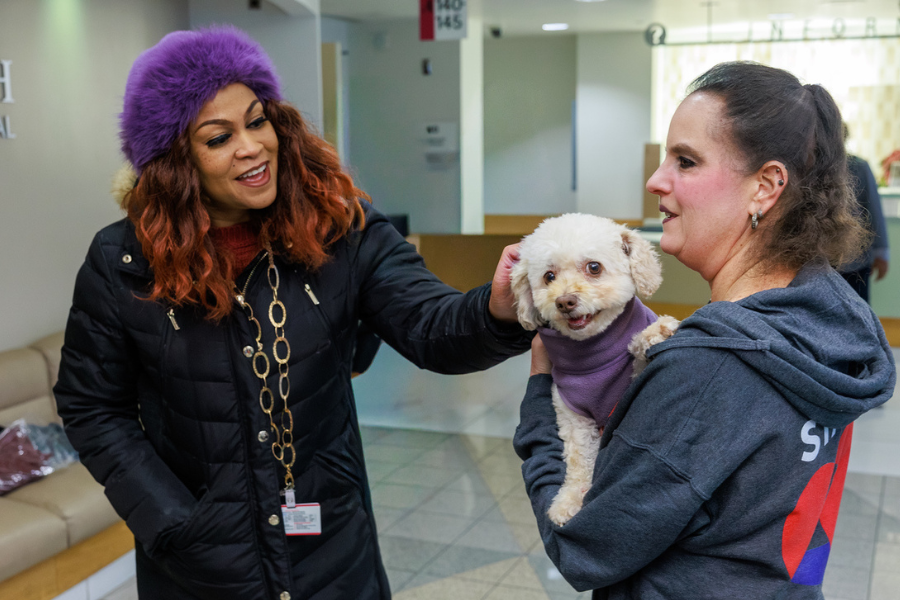 TUH-Main Campus employees loved meeting new furry friends!