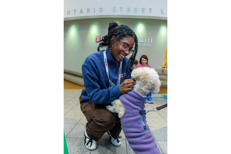 TUH-Main Campus employees loved meeting new furry friends!