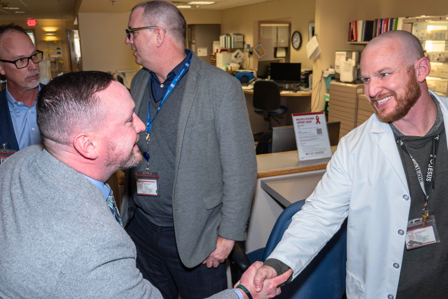Rep. Dougherty during his visit to Jeanes Campus.