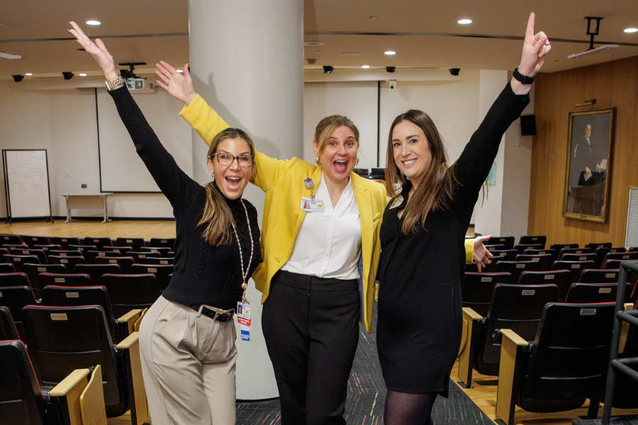 Temple Health teams celebrated achieving their national lung transplant milestone.