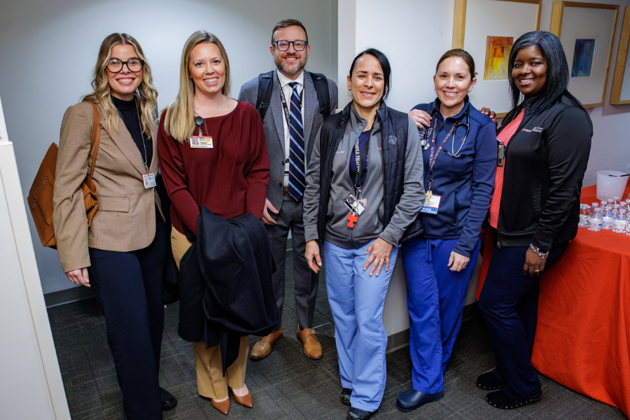 Temple Health teams celebrated achieving their national lung transplant milestone.