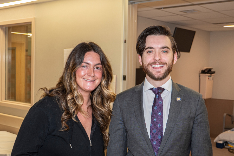 Senator Picozzi and Representative Dougherty with Jeanes employees, community members, and leadership during their visit to TUH-Jeanes Campus.