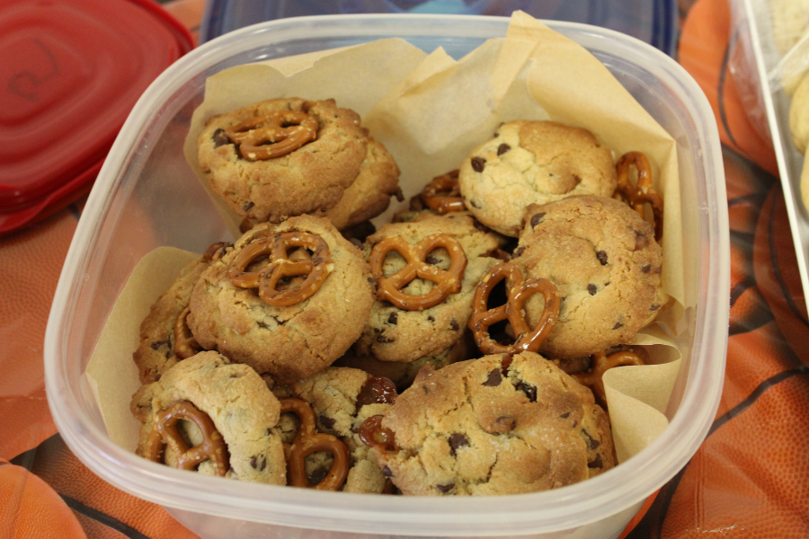 Snapshots from the March Madness Basketball Bracket Cookie Bake-Off.