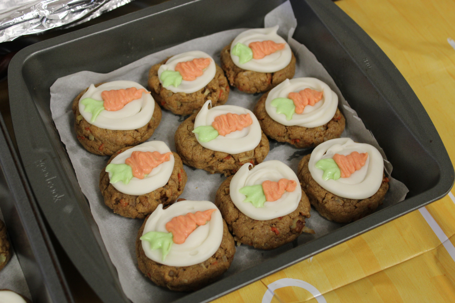 Snapshots from the March Madness Basketball Bracket Cookie Bake-Off.