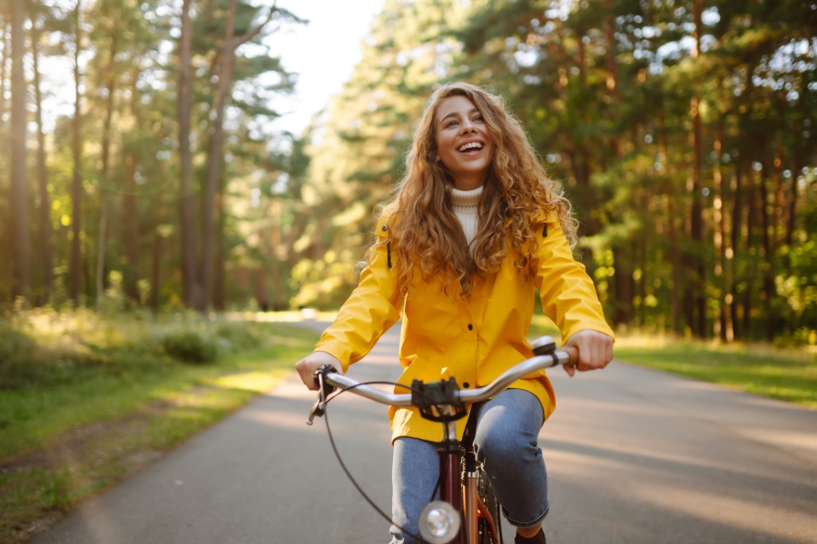 Woman on Bicycle