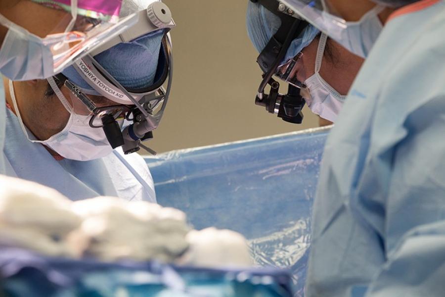 Yoshiya Toyoda performing surgery