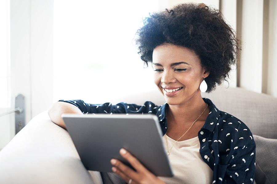 Patient researches health insurance