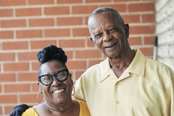 George, now lung cancer-free, with his wife of 52 years