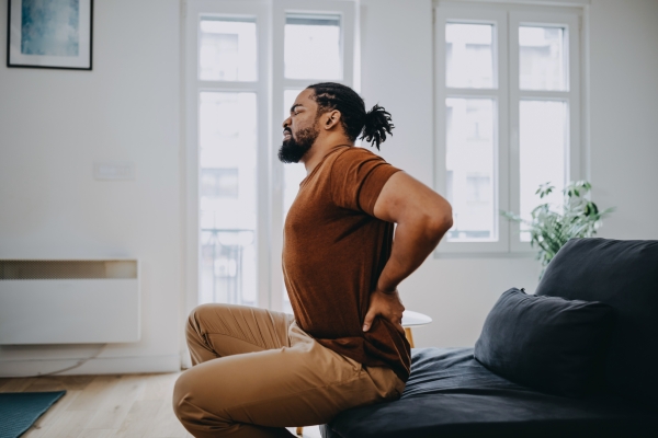 Man suffering from kidney stones