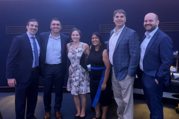 TUH Medical Staff members and honorees at the Fels Planetarium.