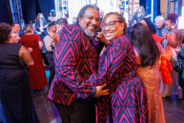 Gala attendees enjoying dancing and music!