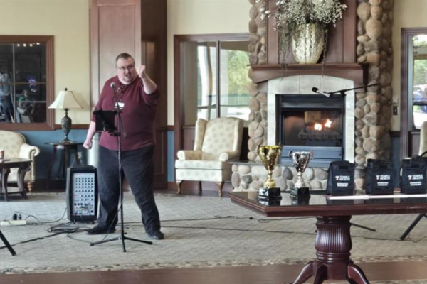 Joseph Wetterling, runner-up in Temple Women & Families’ Temple’s Got talent contest.