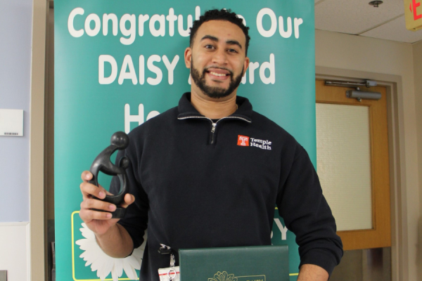 Francois with his DAISY Award.