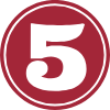 Red number 5